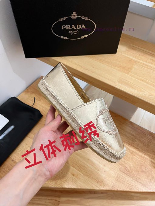 Prada/Prada 2024 early spring leather woven shoes, this woven shoe is equipped with a soft s2rlg4g9l - Image 3