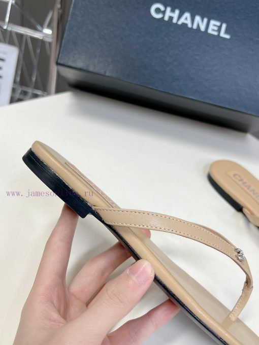 CHANEL | Chanel 24c Spring/Summer New Product Double C Flip flopsThe blockbuster has been imjcp2ipyv - Image 10