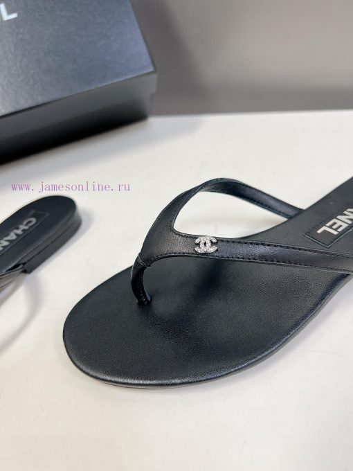 CHANEL | Chanel 24c Spring/Summer New Product Double C Flip flopsThe blockbuster has been imgdkdb09y - Image 8