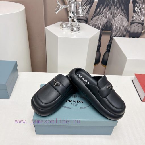 Top tierPrada 2024 vs Spring/Summer Latest Explosive CollectionRound head, thick bottom, halfzxiaymq - Image 5