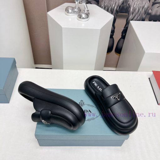 Top tierPrada 2024 vs Spring/Summer Latest Explosive CollectionRound head, thick bottom, halfzxiaymq - Image 9