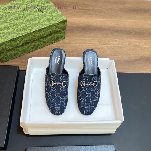 2024 Spring/Summer New Gucci Princeton Collection Le Fu Shoes, Half Cap Slippers, Top Qualitu5dyznf8 - Image 3
