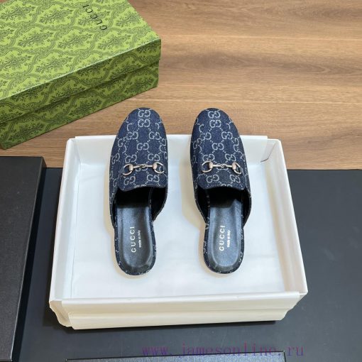 2024 Spring/Summer New Gucci Princeton Collection Le Fu Shoes, Half Cap Slippers, Top Qualitu5dyznf8 - Image 4