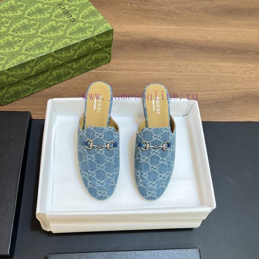2024 Spring/Summer New Gucci Princeton Collection Le Fu Shoes, Half Cap Slippers, Top Qualit0pf2e2rn - Image 3