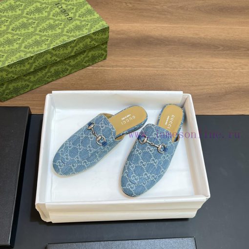 2024 Spring/Summer New Gucci Princeton Collection Le Fu Shoes, Half Cap Slippers, Top Qualit0pf2e2rn - Image 7