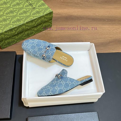 2024 Spring/Summer New Gucci Princeton Collection Le Fu Shoes, Half Cap Slippers, Top Qualit0pf2e2rn - Image 8