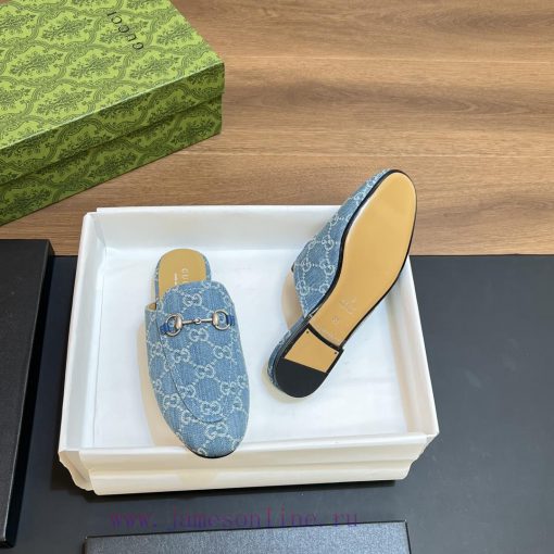 2024 Spring/Summer New Gucci Princeton Collection Le Fu Shoes, Half Cap Slippers, Top Qualit0pf2e2rn - Image 9