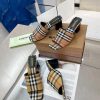 New Product Launch ️ Burberry Thick Heels and Flat Slippers Channel Goods Vulcanized One Stem6ekimqm