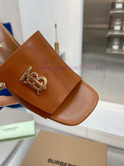 New Product Launch ️ Burberry Thick Heels and Flat Slippers Channel Goods Vulcanized One Stex39s4khf - Image 3