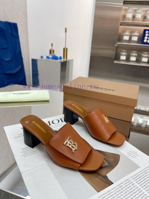 New Product Launch ️ Burberry Thick Heels and Flat Slippers Channel Goods Vulcanized One Stex39s4khf - Image 6