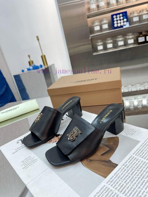 New Product Launch ️ Burberry Thick Heels and Flat Slippers Channel Goods Vulcanized One Stewte0683c - Image 2