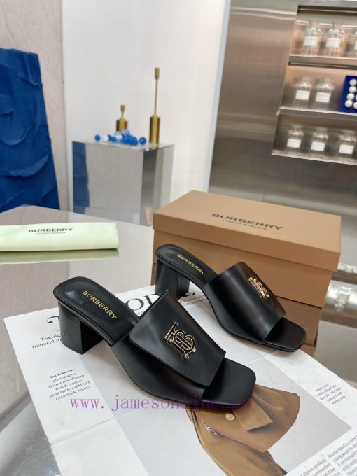 New Product Launch ️ Burberry Thick Heels and Flat Slippers Channel Goods Vulcanized One Stewte0683c - Image 3