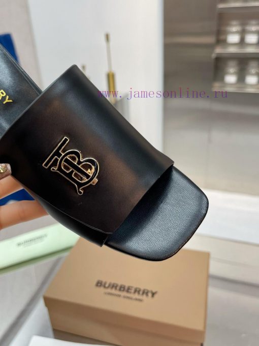 New Product Launch ️ Burberry Thick Heels and Flat Slippers Channel Goods Vulcanized One Stewte0683c - Image 7