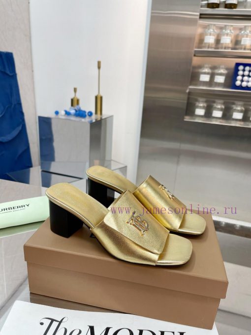 New Product Launch ️ Burberry Thick Heels and Flat Slippers Channel Goods Vulcanized One Ste5ep78hhn - Image 3