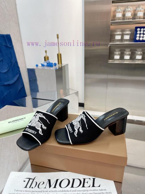 New Product Launch ️ Burberry Thick Heels and Flat Slippers Channel Goods Vulcanized One Stefl8lswpw - Image 2