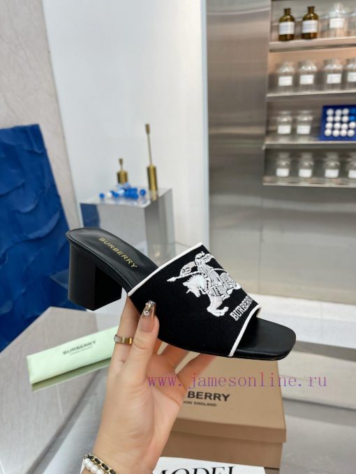 New Product Launch ️ Burberry Thick Heels and Flat Slippers Channel Goods Vulcanized One Stefl8lswpw - Image 4