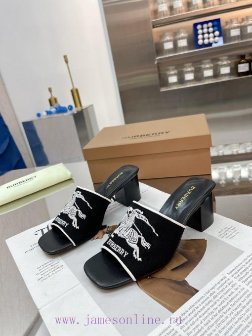 New Product Launch ️ Burberry Thick Heels and Flat Slippers Channel Goods Vulcanized One Stefl8lswpw - Image 8