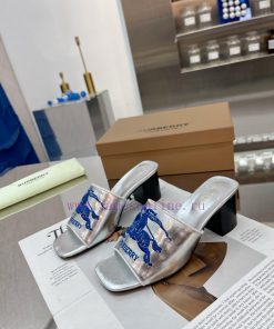 New Product Launch ️ Burberry Thick Heels and Flat Slippers Channel Goods Vulcanized One Ste9p93sy9c