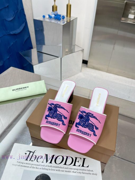 New Product Launch ️ Burberry Thick Heels and Flat Slippers Channel Goods Vulcanized One Stec4rni8d8 - Image 4