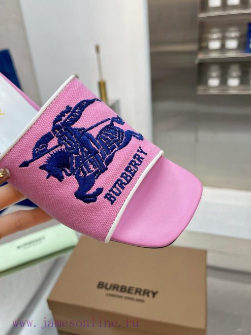 New Product Launch ️ Burberry Thick Heels and Flat Slippers Channel Goods Vulcanized One Stec4rni8d8 - Image 6