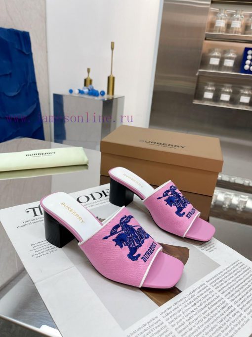 New Product Launch ️ Burberry Thick Heels and Flat Slippers Channel Goods Vulcanized One Stec4rni8d8 - Image 7