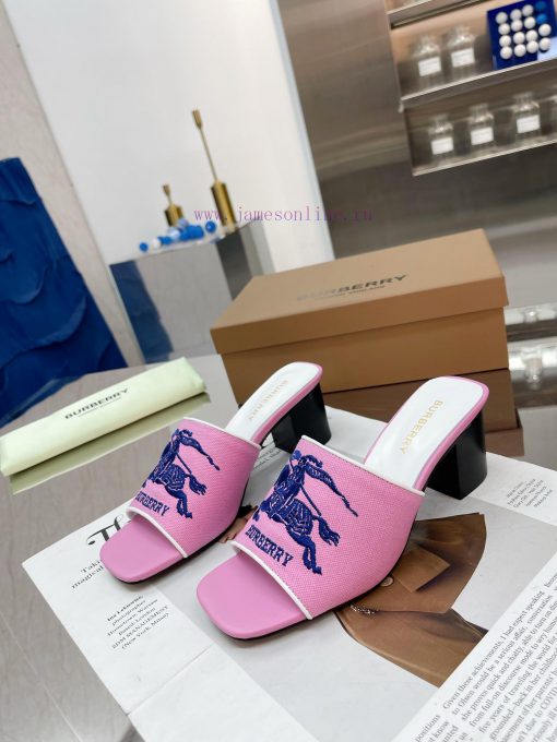 New Product Launch ️ Burberry Thick Heels and Flat Slippers Channel Goods Vulcanized One Stec4rni8d8 - Image 8