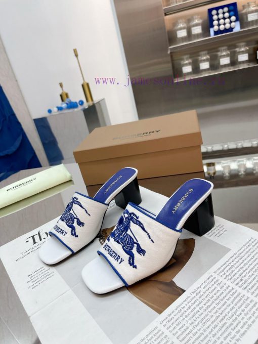 New Product Launch ️ Burberry Thick Heels and Flat Slippers Channel Goods Vulcanized One Stejncw3s9q - Image 4