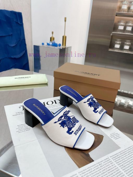 New Product Launch ️ Burberry Thick Heels and Flat Slippers Channel Goods Vulcanized One Stejncw3s9q - Image 5