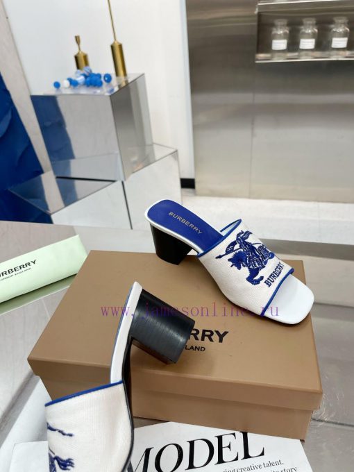 New Product Launch ️ Burberry Thick Heels and Flat Slippers Channel Goods Vulcanized One Stejncw3s9q - Image 7