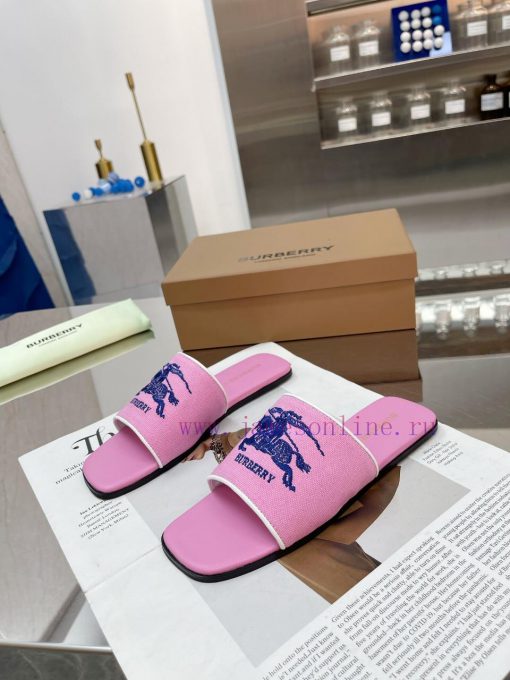 New Product Launch ️ Burberry Thick Heels and Flat Slippers Channel Goods Vulcanized One Ste0sedif52 - Image 2