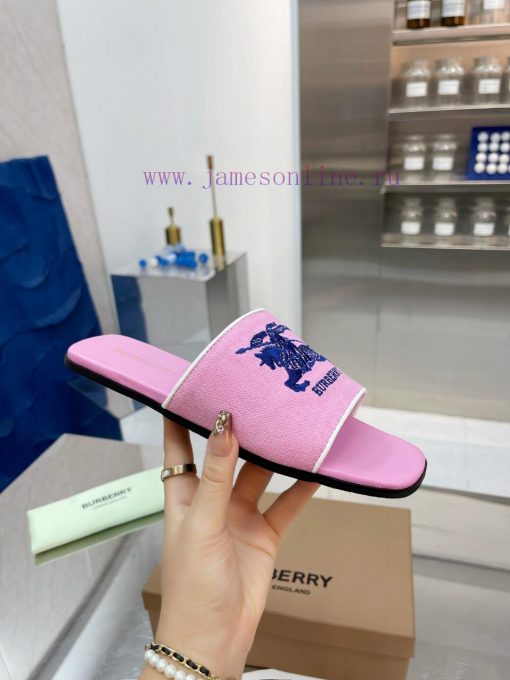 New Product Launch ️ Burberry Thick Heels and Flat Slippers Channel Goods Vulcanized One Ste0sedif52 - Image 6