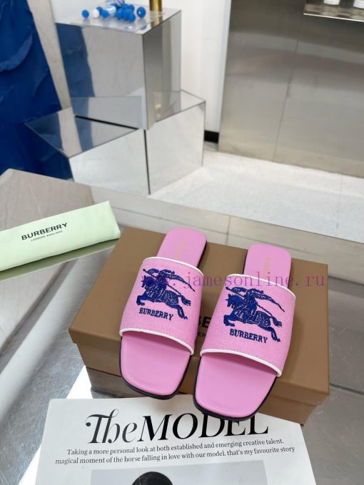 New Product Launch ️ Burberry Thick Heels and Flat Slippers Channel Goods Vulcanized One Ste0sedif52 - Image 7