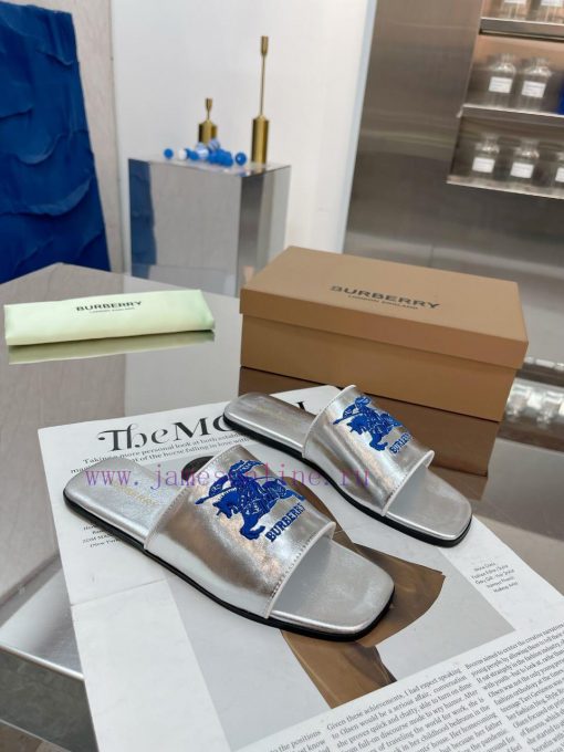 New Product Launch ️ Burberry Thick Heels and Flat Slippers Channel Goods Vulcanized One Ste0gni9a80 - Image 4