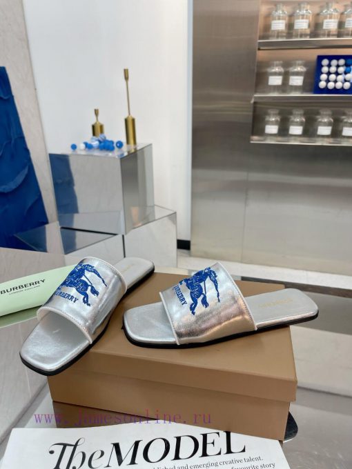 New Product Launch ️ Burberry Thick Heels and Flat Slippers Channel Goods Vulcanized One Ste0gni9a80 - Image 5
