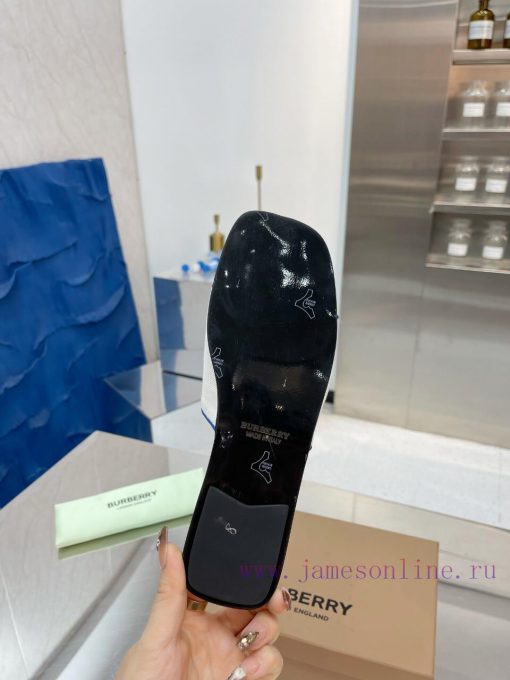 New Product Launch ️ Burberry Thick Heels and Flat Slippers Channel Goods Vulcanized One Ste0gni9a80 - Image 9