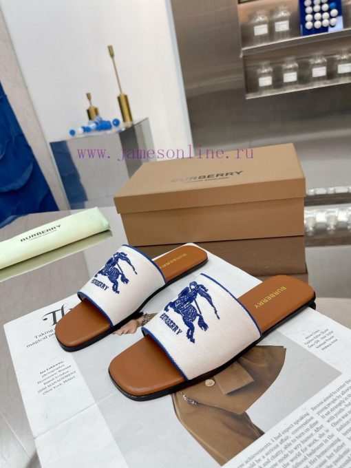 New Product Launch ️ Burberry Thick Heels and Flat Slippers Channel Goods Vulcanized One Stequ61j7wn - Image 2