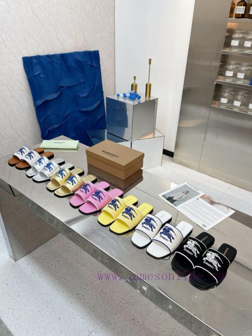 New Product Launch ️ Burberry Thick Heels and Flat Slippers Channel Goods Vulcanized One Stequ61j7wn - Image 9