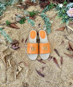 24ss Early Autumn New Gucci Classic Logo Gucci Women's Quilted Sheepskin Double GG Grass Weanimccp6h