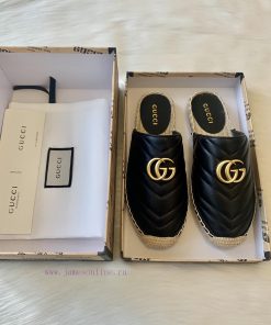 24ss Early Autumn Gucci Classic Logo Gucci Women's Quilted Sheepskin Double GG Straw Weavingaddxuoq2