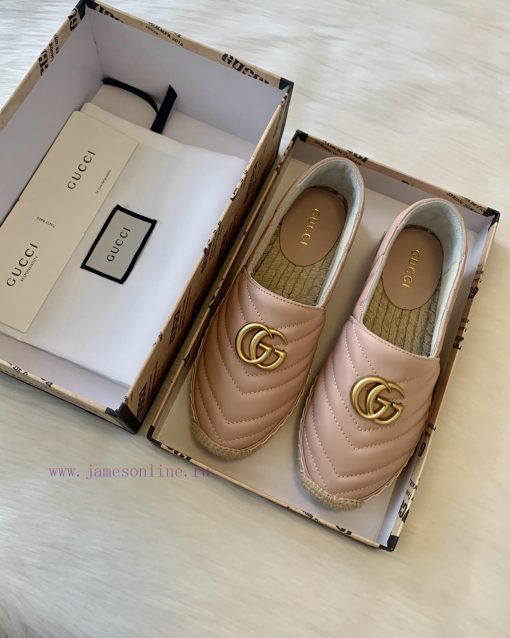 24ss Early Autumn Gucci Classic Logo Gucci Women's Quilted Sheepskin Double GG Grass Weavingwfltl1lb - Image 4