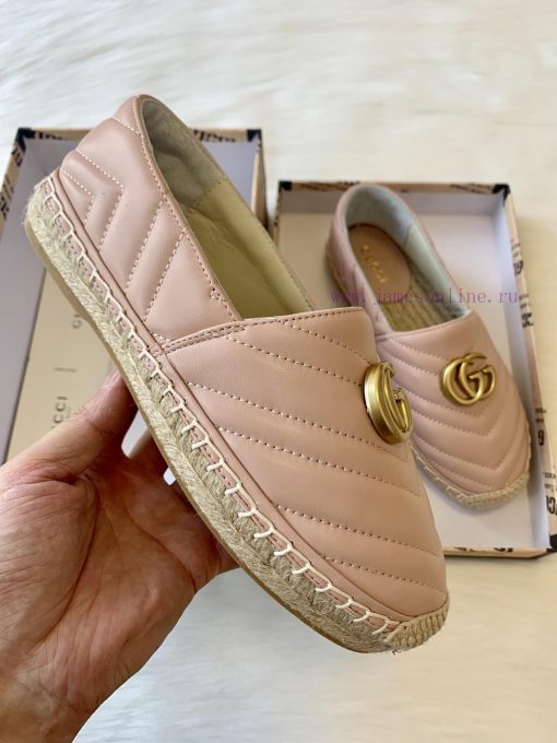 24ss Early Autumn Gucci Classic Logo Gucci Women's Quilted Sheepskin Double GG Grass Weavingwfltl1lb - Image 7