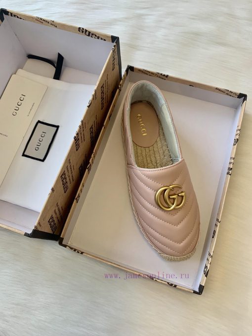 24ss Early Autumn Gucci Classic Logo Gucci Women's Quilted Sheepskin Double GG Grass Weavingwfltl1lb - Image 10