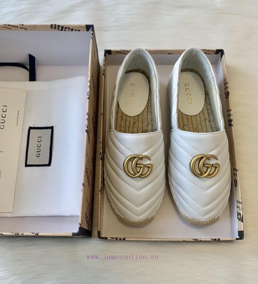 24ss Early Autumn Gucci Classic Logo Gucci Women's Quilted Sheepskin Double GG Grass Weavingu1io43kk - Image 2