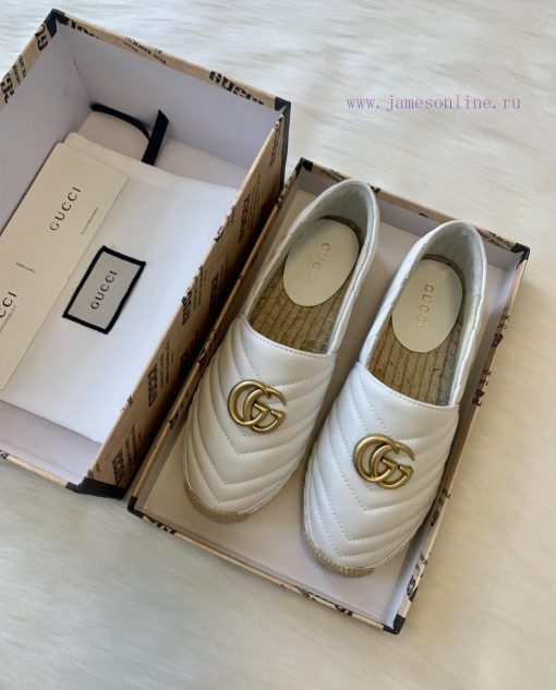 24ss Early Autumn Gucci Classic Logo Gucci Women's Quilted Sheepskin Double GG Grass Weavingu1io43kk - Image 4