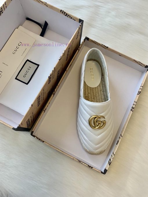 24ss Early Autumn Gucci Classic Logo Gucci Women's Quilted Sheepskin Double GG Grass Weavingu1io43kk - Image 7