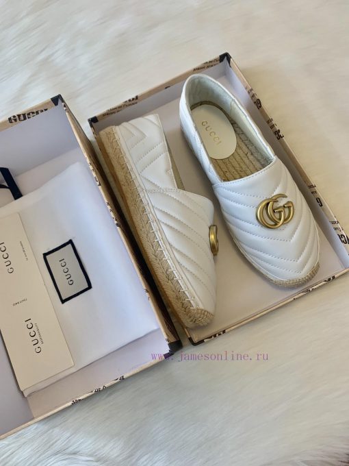 24ss Early Autumn Gucci Classic Logo Gucci Women's Quilted Sheepskin Double GG Grass Weavingu1io43kk - Image 10