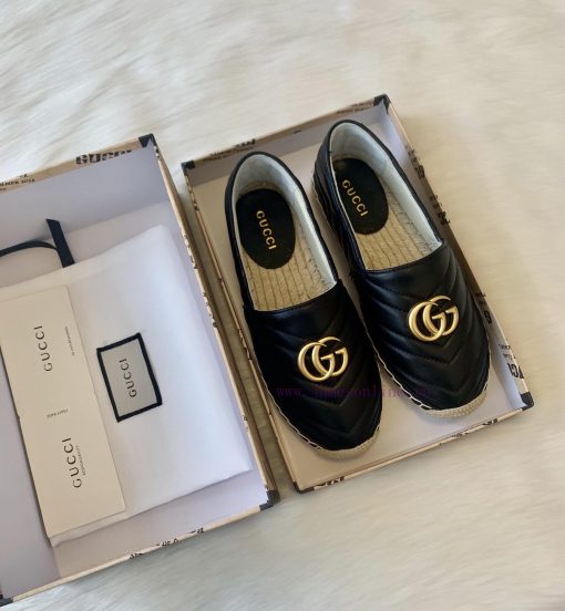 24ss Early Autumn Gucci Classic Logo Gucci Women's Quilted Sheepskin Double GG Grass Weavinghxo37snp - Image 3