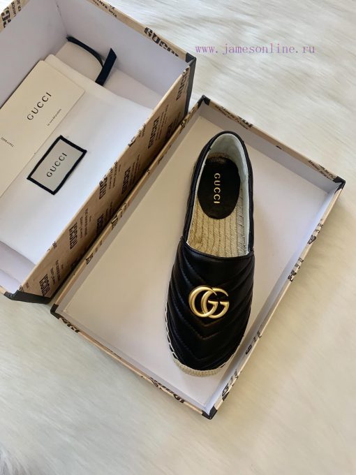 24ss Early Autumn Gucci Classic Logo Gucci Women's Quilted Sheepskin Double GG Grass Weavinghxo37snp - Image 7