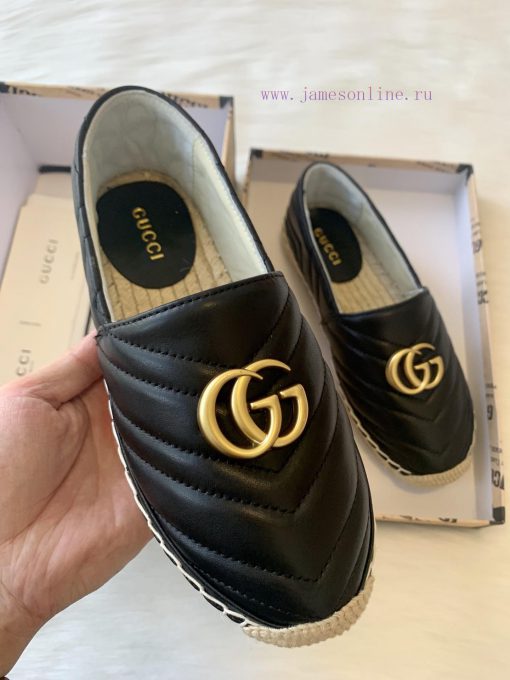 24ss Early Autumn Gucci Classic Logo Gucci Women's Quilted Sheepskin Double GG Grass Weavinghxo37snp - Image 9