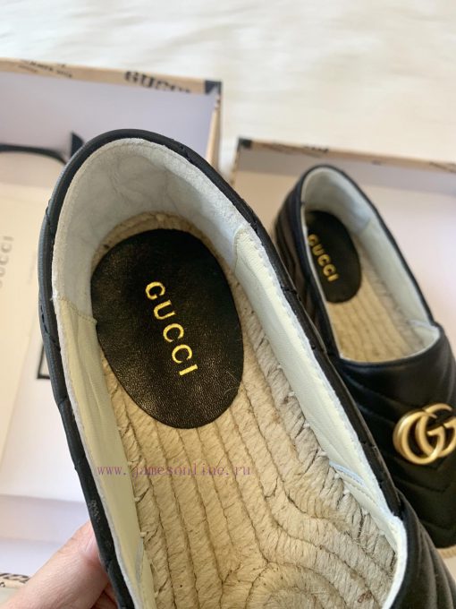 24ss Early Autumn Gucci Classic Logo Gucci Women's Quilted Sheepskin Double GG Grass Weavinghxo37snp - Image 10